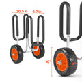 Kayak Cart, 68.0 kg Load Capacity, Stand Up Paddle Board Trolley with 25.4 cm Solid Rubber Tires & Kickstands, Paddle Board Carrier with Ratchet Strap for Paddleboard & Surfboard Transport