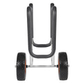 Kayak Cart, 68.0 kg Load Capacity, Stand Up Paddle Board Trolley with 25.4 cm Solid Rubber Tires & Kickstands, Paddle Board Carrier with Ratchet Strap for Paddleboard & Surfboard Transport