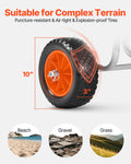 Kayak Cart SUP Trolley 68kg 25.4cm Rubber Tires Paddle Board
