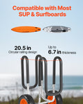 Kayak Cart SUP Trolley 68kg 25.4cm Rubber Tires Paddle Board