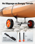Kayak Cart 104kg Load Capacity Canoe Trolley 25.4cm PU Tires