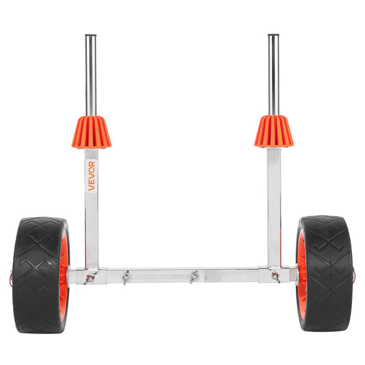 Kayak Cart 113kg Load Canoe Dolly 19cm Rubber Tires Paddle Board