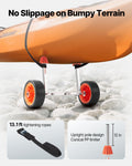 Kayak Cart 113kg Load Canoe Dolly 19cm Rubber Tires Paddle Board