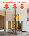 Drywall Lift 68kg Sheetrock Hoist 1219x4878mm Panel Lifter Yellow