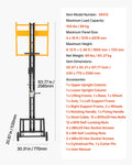 Drywall Lift 68kg Sheetrock Hoist 1219x4878mm Panel Lifter Yellow