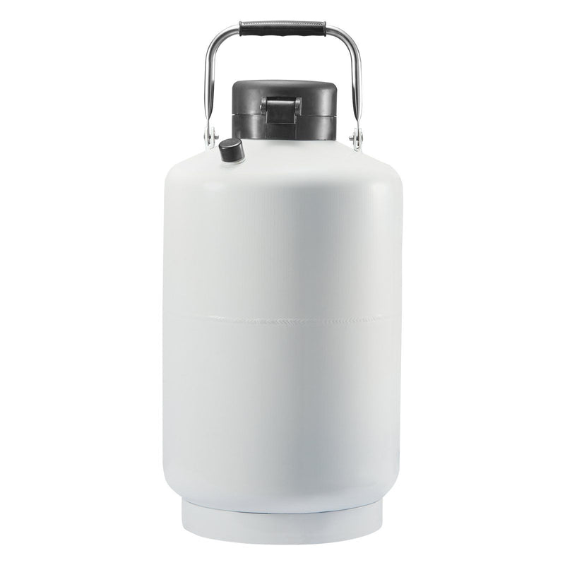 Liquid Nitrogen Tank 10L Aluminum Dewar LN2 Cryogenic Container 6Can