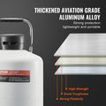 Liquid Nitrogen Tank 10L Aluminum Dewar LN2 Cryogenic Container 6Can