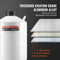 Liquid Nitrogen Tank 20L Aluminum Dewar LN2 6 Canisters