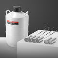 Liquid Nitrogen Tank 20L Aluminum Dewar LN2 6 Canisters