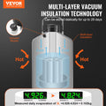 Liquid Nitrogen Tank 3L Aluminum Dewar LN2 Cryogenic + 6 Canisters