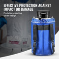 Liquid Nitrogen Tank 3L Aluminum Dewar LN2 Cryogenic + 6 Canisters