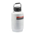 Liquid Nitrogen Tank 3L Aluminum Dewar LN2 Cryogenic + 6 Canisters