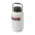 Liquid Nitrogen Tank 3L Aluminum Dewar LN2 Cryogenic + 6 Canisters