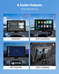 Wireless Car Stereo 228.6mm Apple CarPlay Android Auto GPS