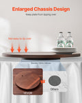 61cm Acacia Wood Lazy Susan Turntable 360° Rotating Tray