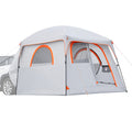 Large SUV Tent for 6 Person, 3.05 x 2.74m 3-Season SUV Tailgate Tent with Ventilated Doors & Mesh Windows, PU2000mm Waterproof Dual-Use Car Rear Hatch Tents for Outdoor Camping Hiking