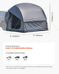 SUV Tent 8FT Waterproof PU2000mm Double Layer 5-8 Person Camping