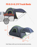 Truck Tent 8ft Waterproof PU2000 2-3 Person Truck Bed Camping