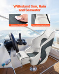 Boat Seat High Back Flip Up Captain Bucket White Grey Waterproof