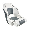 Boat Seat High Back Flip Up Captain Bucket White Grey Waterproof