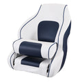 Captain Bucket Seat Boat Seat, Flip Up Boat Seat, with Thickened Sponge Padding, Flip-up Bolster Boat Captain Chair for Fishing Boat, Sightseeing Boat, Speedboat, Canoe, 1-Piece