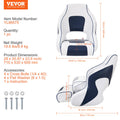 Captain Bucket Boat Seat Flip Up Padded Fishing Speedboat Chair