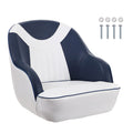 Captain Bucket Seat, Pontoon Boat Seat with Thickened Sponge Padding, Boat Captain Chair for Fishing Boat, Sightseeing Boat, Speedboat, Canoe, 1-Piece