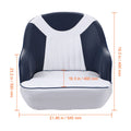 Captain Bucket Seat, Pontoon Boat Seat with Thickened Sponge Padding, Boat Captain Chair for Fishing Boat, Sightseeing Boat, Speedboat, Canoe, 1-Piece