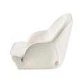 Boat Seat Captain Bucket Low Back Waterproof PVC White Fishing