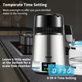 Water Distiller 4L Silver 1L/H Timing Temperature Display