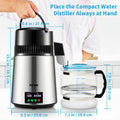 Water Distiller 4L Silver 1L/H Timing Temperature Display