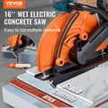 Electric Concrete Saw 16in 2800W Wet Disk Cutter Stone Brick