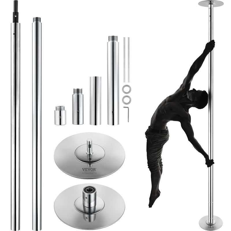 Dancing Pole 45mm Stainless Steel Spinning Static Adjustable
