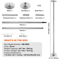 Dancing Pole 45mm Stainless Steel Spinning Static Adjustable