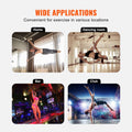 Professional Dancing Pole, Spinning Static Dancing Pole Kit, Portable Removable Pole, 45mm Heavy-Duty Stainless Steel Pole, Height Adjustable Fitness Pole, for Exercise Home Club Gym, Silver