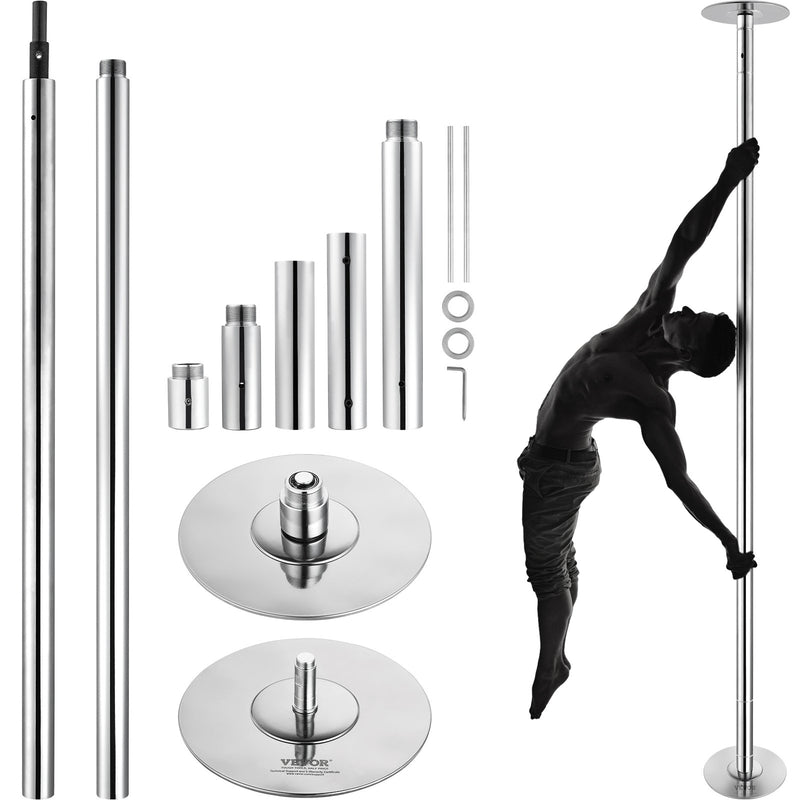 Dancing Pole 45mm Stainless Steel Spinning Static Adjustable