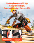 Heavy Duty Knee Pads Work Construction Gardening Roofing Gel Foam