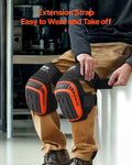 Heavy Duty Knee Pads Work Construction Gardening Roofing Gel Foam