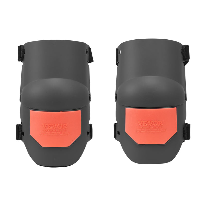 Construction Knee Pads Extra Thick Foam Cushion Black Orange