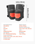 Construction Knee Pads Extra Thick Foam Cushion Black Orange