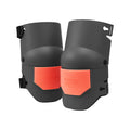 Construction Knee Pads Extra Thick Foam Cushion Black Orange