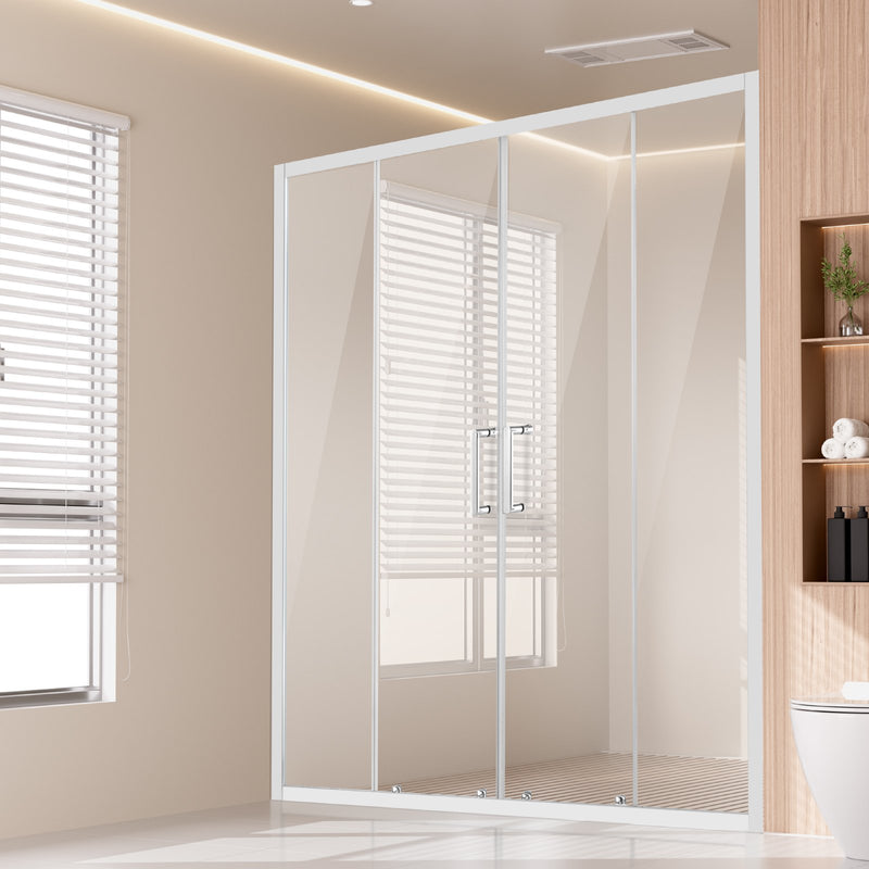 Semi Frameless Double Sliding Shower Door 1/4