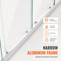 Semi Frameless Double Sliding Shower Door 1/4