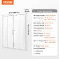 Semi Frameless Double Sliding Shower Door 1/4
