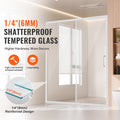 Semi-Frameless Shower Door 57.7-59