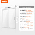 Semi-Frameless Shower Door 57.7-59