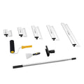 Drywall Skimming Blade Set 5pc 7-24in Stainless Steel+Extension Pole