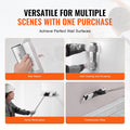 Drywall Skimming Blade Set 5pc 7-24in Stainless Steel+Extension Pole