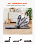 Artiss Floor Chair 6-Position Adjustable Back Support Gaming Grey