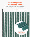 Chain Link Fence Slats 1.2m Green HDPE Privacy Bottom Locking